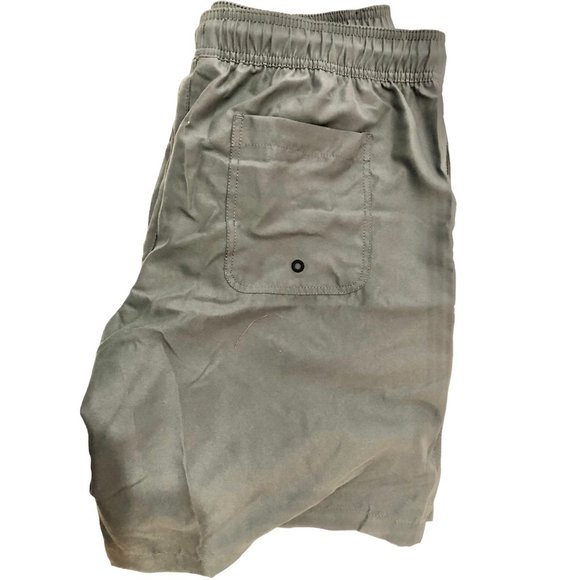 Amazon Essentials Men's 7" Quick-Dry Charcoal Drawstring Swim Trunk Sz L & XL - Picture 2 of 11